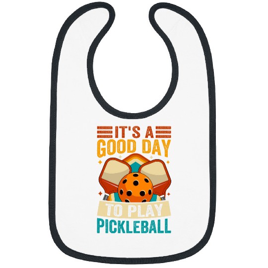 Its A Good Day To Play Pickleball Retro Style Bibs