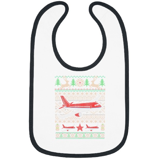 Future Pilot Airplane Student Ugly Christmas Sweater 1 Bibs