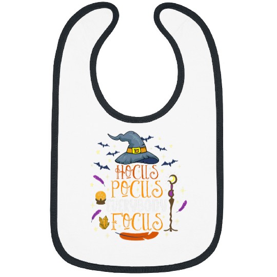 Hocus Pocus Everybody Focus School Teacher Halloween Bibs