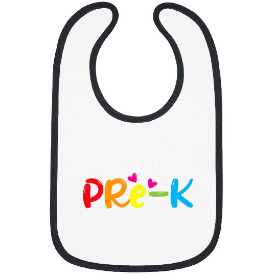 Team PreK PreSchool Teacher Student Back To School Bibs