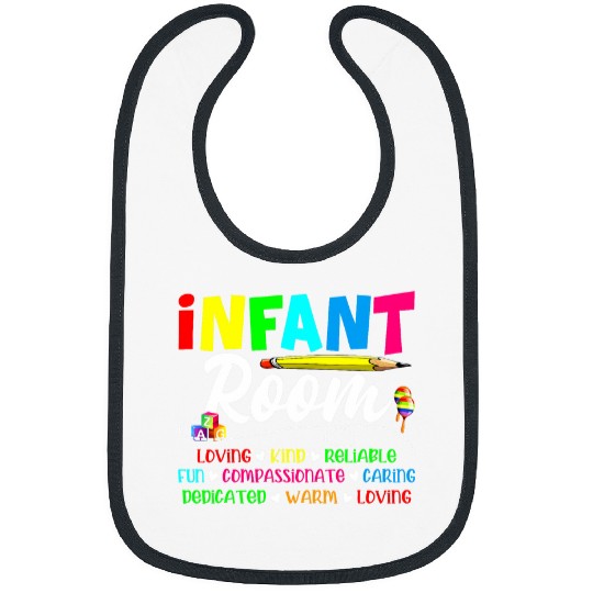 Infant Room Daycare Teacher Provider Toddler Back To School Bibs