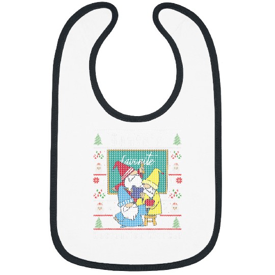 Santas Elfs Ugly Christmas RecreationWorker Bibs