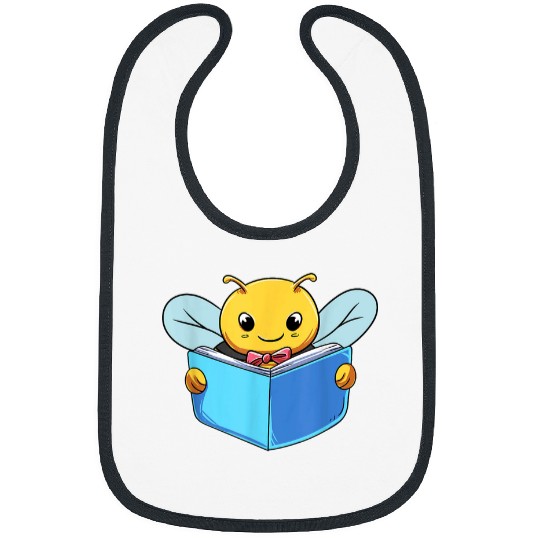 Bee Book Lover Reader Bibs