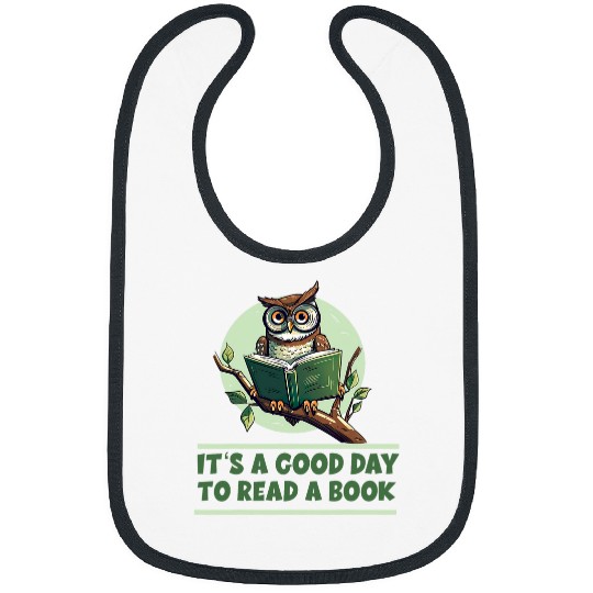 Its A Good Day To Read A Book Owl for Reader Bibs