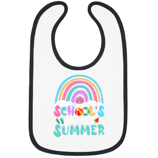 last day of school schools out summer teacher student Bibs