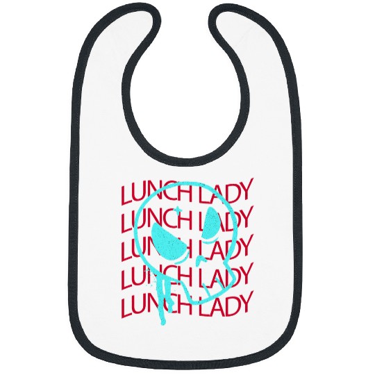 School Cafeteria Lunch Lady Of Tiny Humans 3 Bibs