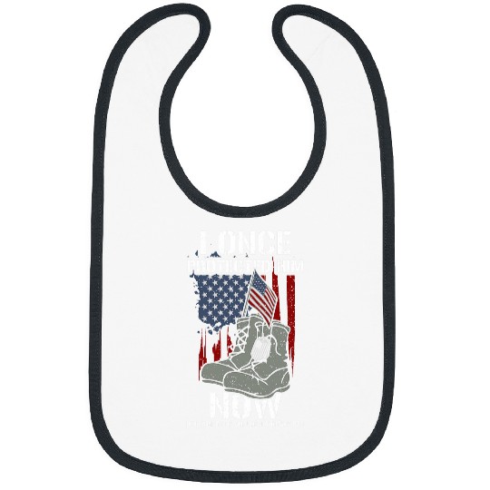 Heroic Dad I Once Protected Him Now He Prot Memorial Day Bibs