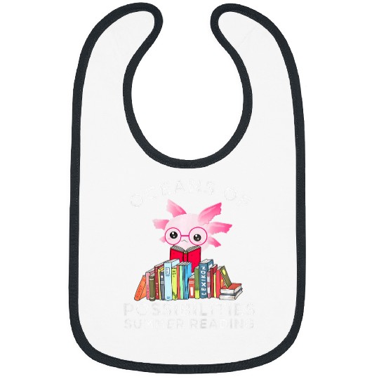 Kids Oceans Of Possibilities Summer Reading Cute Sloth Book Bibs