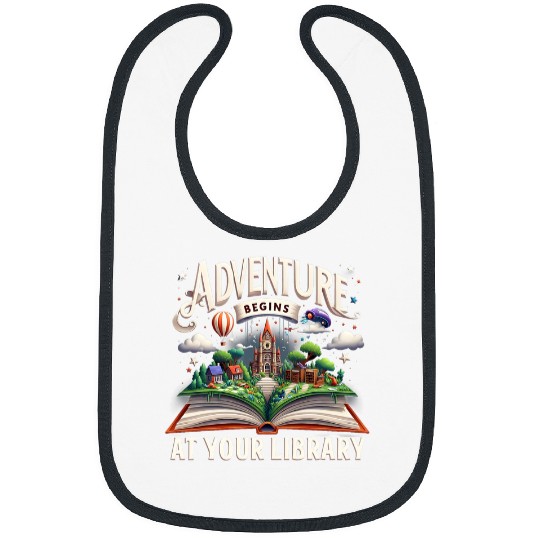 Adventure Begins At Your Library Book Lover Nature Hiking Bibs