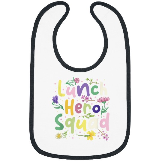 School Lunch Hero Squad Funny Cafeteria Worker Bibs