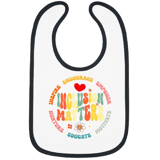 Groovy Inclusion Matters Special Education Teacher Bibs