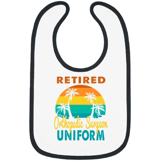 Retired Orthopedic Surgeon Uniform Tropical Retirement Bibs