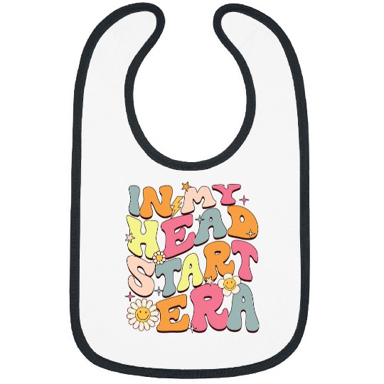 Groovy In My Head Start Era homesschool Headstart Teacher Bibs