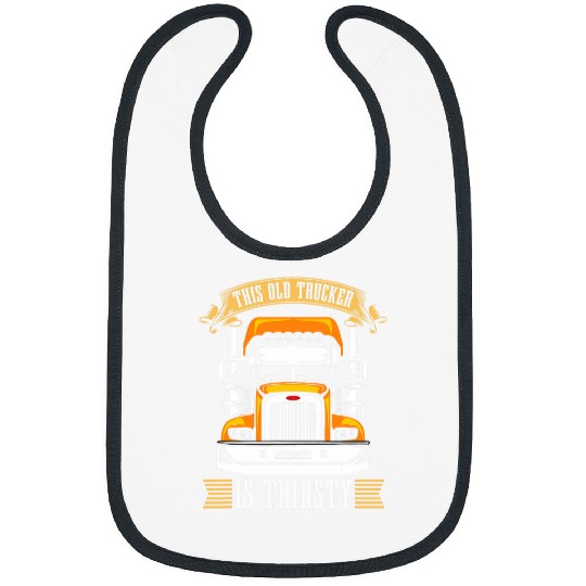 Truck Driver Big Rig Trucking Old Man Trucker Bibs
