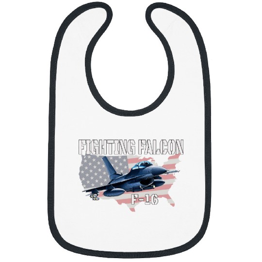 F16 Fighting Falcon Viper Fighter Pilot Military Aviation Bibs