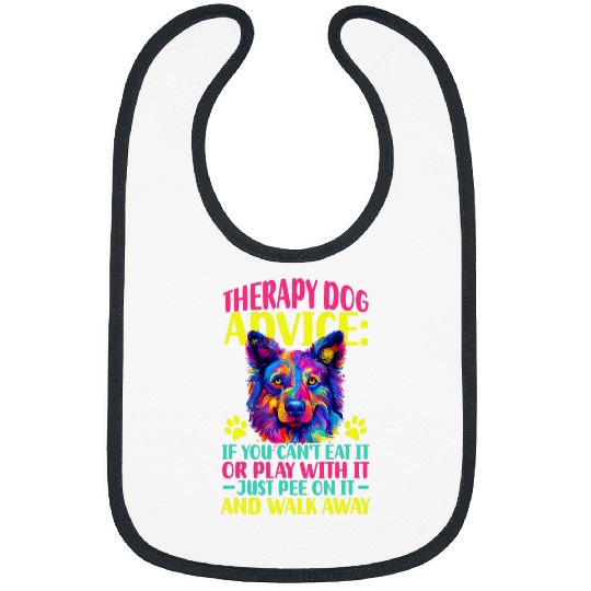 Therapist Just Pee On It And Walk Away Therapy Dog Bibs