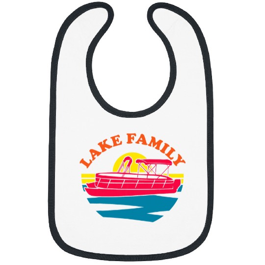 Lake Family Boating Weekend Summer Pontoon Boat Dad Mom Kid Bibs