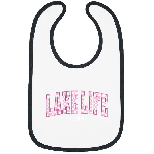 Lake Life Checkerboard Utah State Park Summer Vacation Babe Bibs