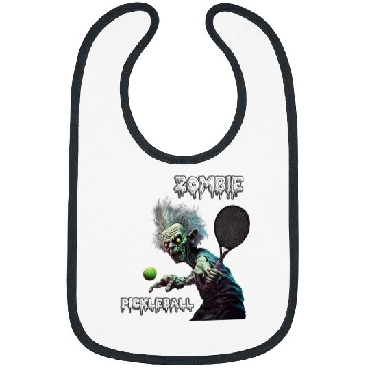 Humorous Zombie Pickleball Design 2 Bibs