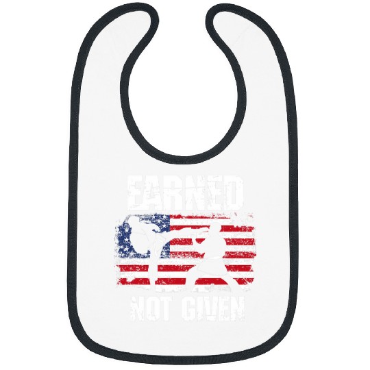 Earned Not Given Karate Fighter Martial Arts Bibs