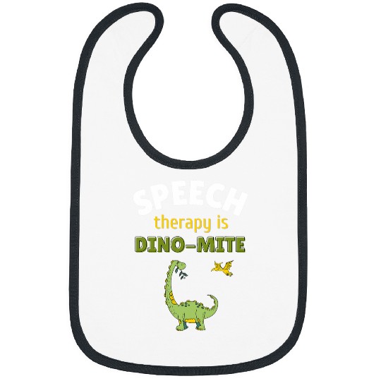Speech Language Pathologist SLP Teacher Speech Therapy Dino Bibs