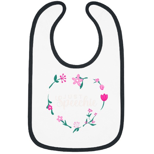 Speech Language Pathologist Therapy Just Speechie Floral SLP Bibs