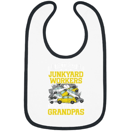 Scrapyard Retired the bests grandpas Junkyard Worker Bibs