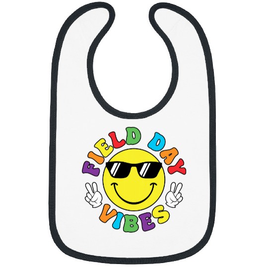 FIELD DAY Hippie Retro  Kids Teachers Student School Bibs