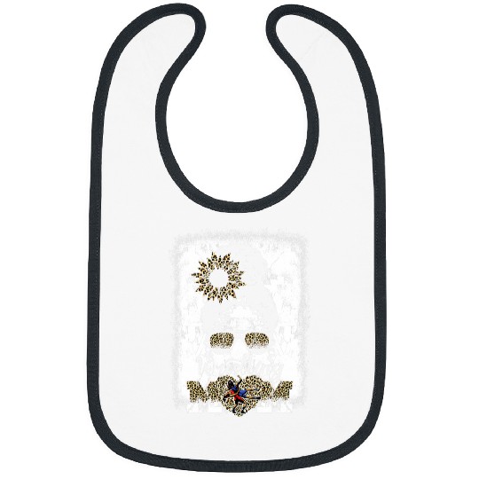 Women Wrestling Mom Bleached Leopard Wrestler Mothers Day Bibs