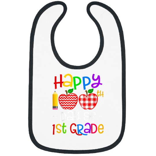 Happy 100th Day of Kindergarten Teacher or Student Gift 7 Bibs