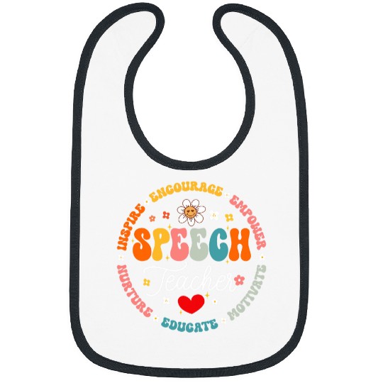 School Speech Teacher Therapist SLP Speech Pathologist Bibs