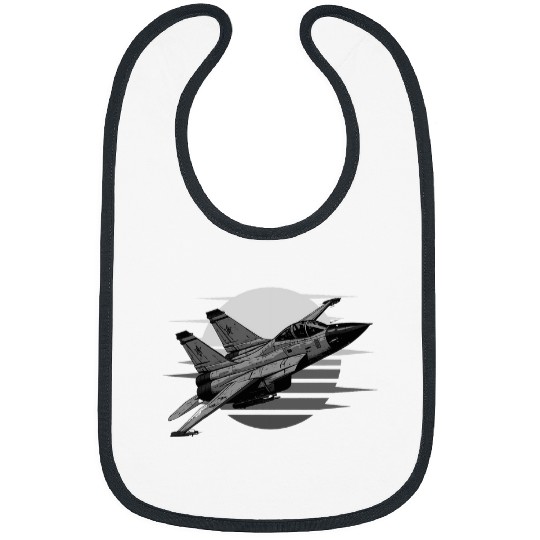 Fighter Dad US Jet Fighter Jet Plane Pilot American USA Bibs