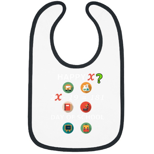 Math Formula 100 Days Of School Teacher Boy Girl Bibs