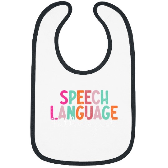 Speech Therapy Retro Speech Language Pathologist Therapist 2 Bibs