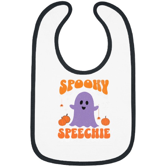 Speech Therapy Halloween Spooky Speechie ghosts SLP Bibs