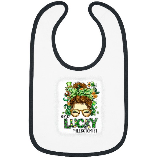 One Lucky Phlebotomist Bleached St Patricks Day Women Bibs