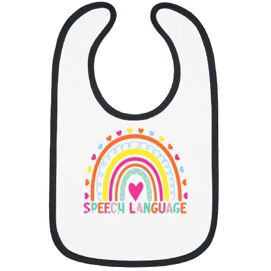 Speech Therapy Rainbow Speech Language Pathologist Therapist Bibs
