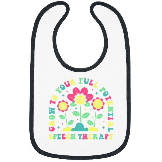 Speech Therapy Pathology Grow To Your Full Potential Retro Bibs