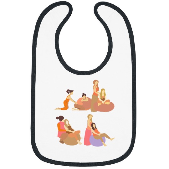 Birth Worker Cute Doula Profession Bibs