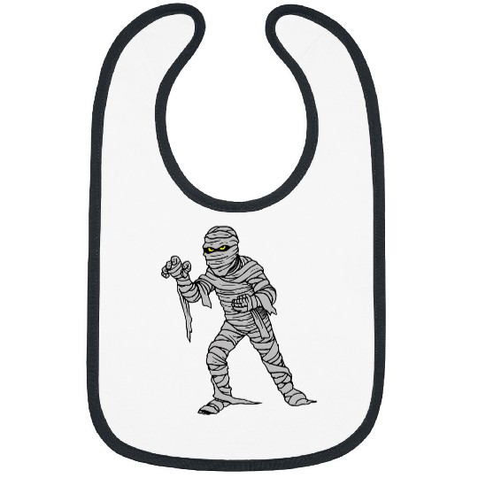 Spooky 2Fun Mummy Wrap Eyes Happy Halloween Trick Treat Bibs