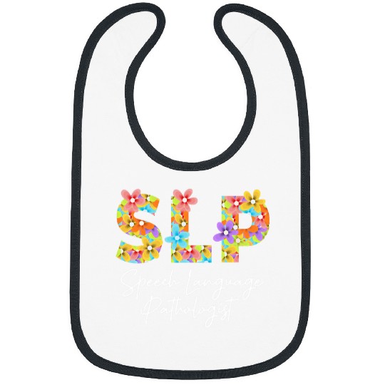 Speech Therapy Speech Language Pathologist Cute Floral Bibs