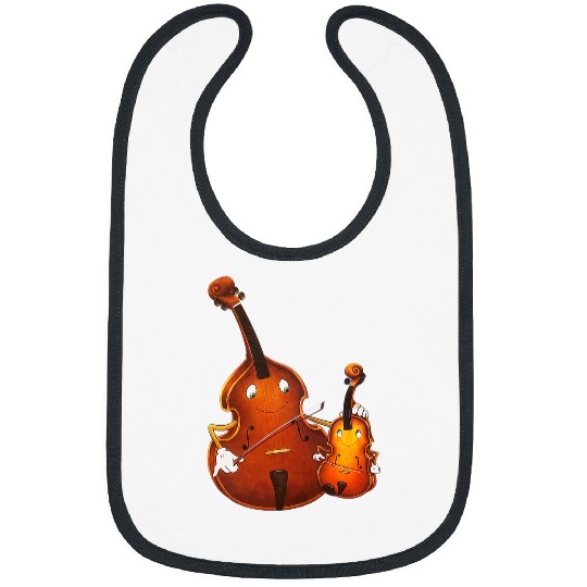 vintages Violin Viola Cello Student Teacher Illustration Bibs