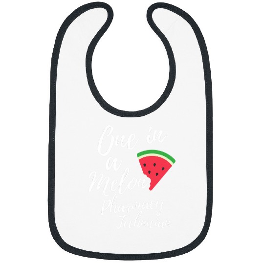 One In A Melon Dedicated Pharmacist Technician Watermelon Bibs