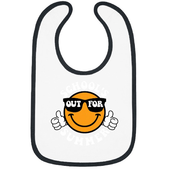 Schools Out For Summer Last Day Of School Smile Teacher Life Bibs