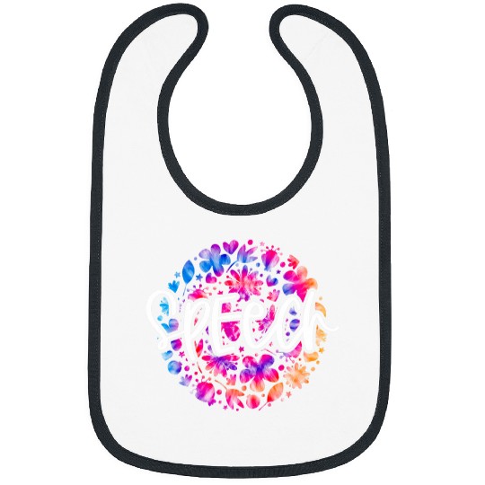 Speech Therapy Speech Language Pathologist Therapist Tie Dye Bibs