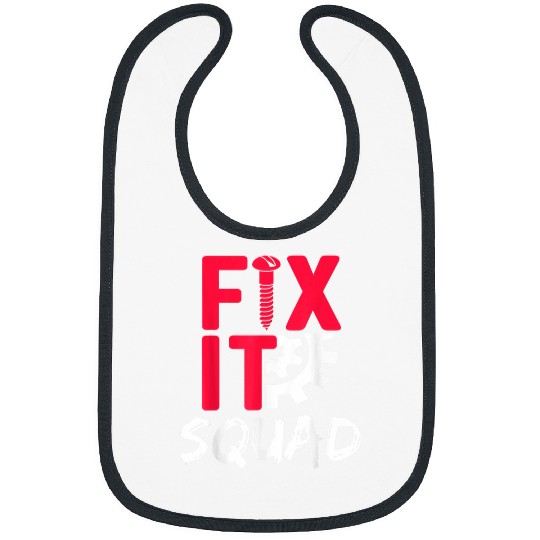 Fix It Squad Craftsmen Repair Fixing Repairman Handyman Bibs
