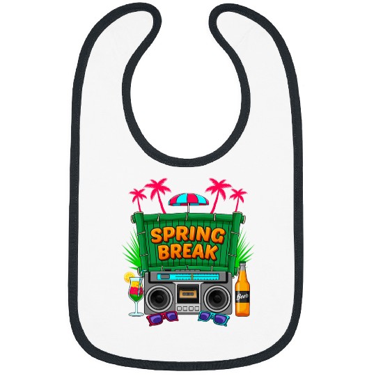 Spring Break Party Semester break Spring Break 3 Bibs