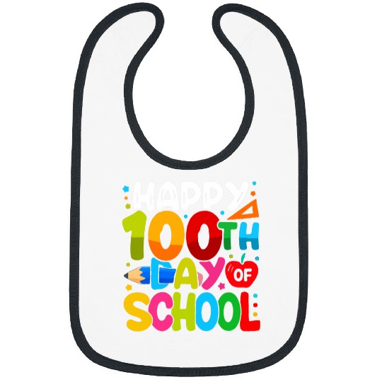 Happy 100th Day of School 100 Days of School Teacher Student 13 Bibs
