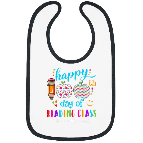 Happy 100th Day of School Kindergarten Teacher or Student 10 Bibs