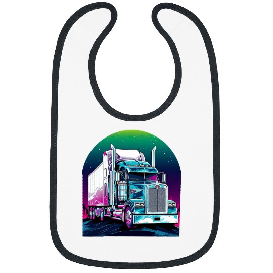 Trucker American Flag Big Rig SemiTrailer Truck Driver 13 Bibs